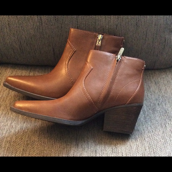 Sam Edelman Brown Ankle Boots Size 7.5 NIB - Picture 2 of 7